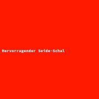 Hervorragender Seide-Schal