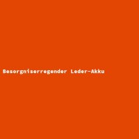 Besorgniserregender Leder-Akku