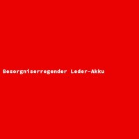 Besorgniserregender Leder-Akku