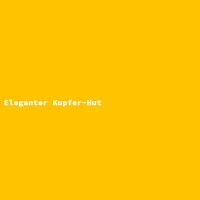 Eleganter Kupfer-Hut