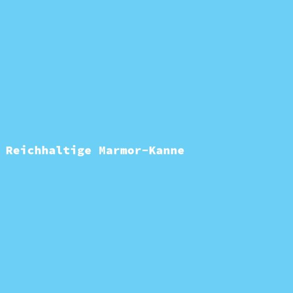Reichhaltige Marmor-Kanne