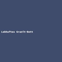 Lebhaftes Granit-Bett