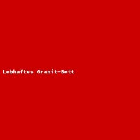 Lebhaftes Granit-Bett