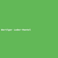 Wertiger Leder-Mantel