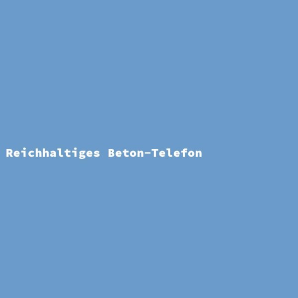 Reichhaltiges Beton-Telefon