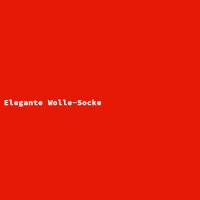 Elegante Wolle-Socke