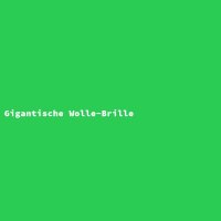 Gigantische Wolle-Brille