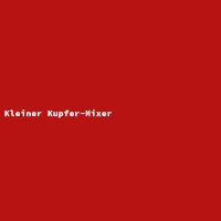 Kleiner Kupfer-Mixer