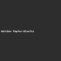 Weicher Papier-Klositz