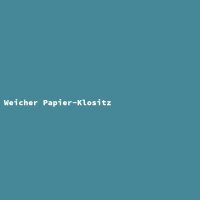 Weicher Papier-Klositz